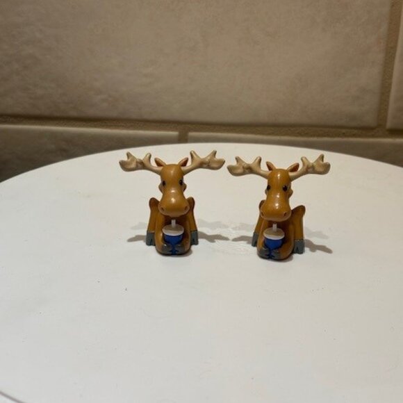 Cineplex Big Screen Buddy Moose Popcorn and Drink Figures Lot of 2 / 2" - Picture 1 of 6